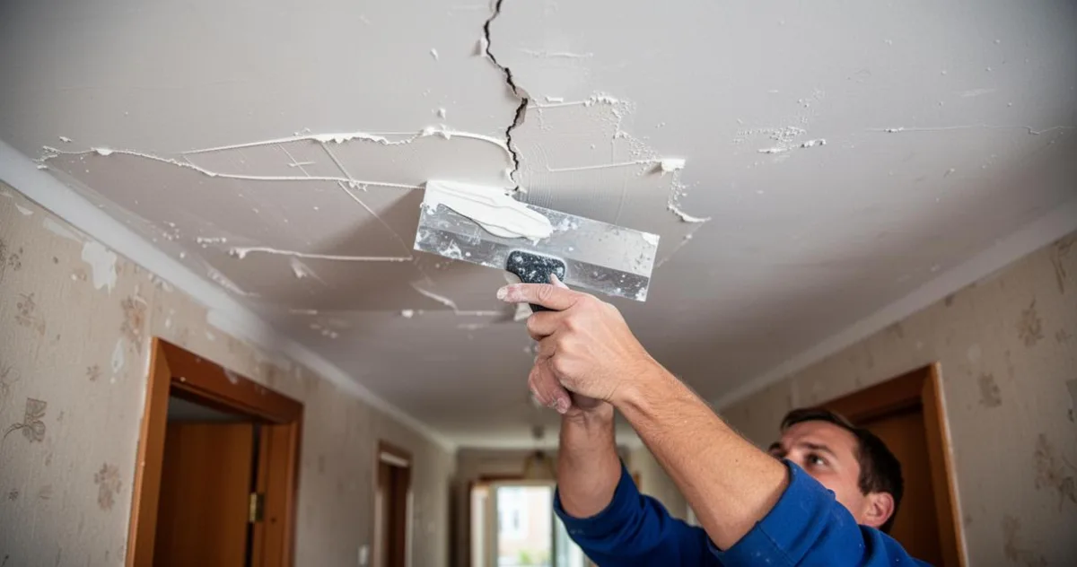 2. Fissures au plafond : comment identifier les causes et réaliser les travaux de réparation nécessaires ? – image 4