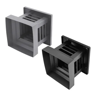 Capuchon de cheminée en aluminium noir – image 3