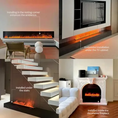 Cheminée à vapeur d'eau décorative – image 3