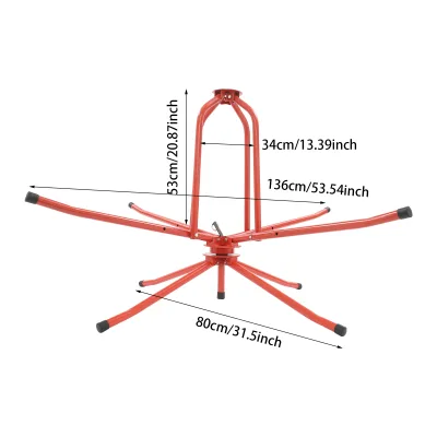 Dévidoir de tuyau de chauffage au sol rouge – image 3
