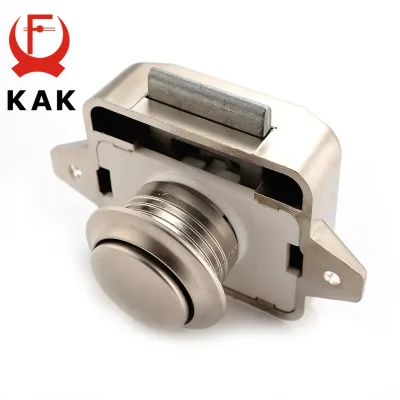 Loquet à bouton pour meuble, diamètre 26 mm – image 2