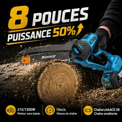 Mini tronçonneuse à batterie – image 2