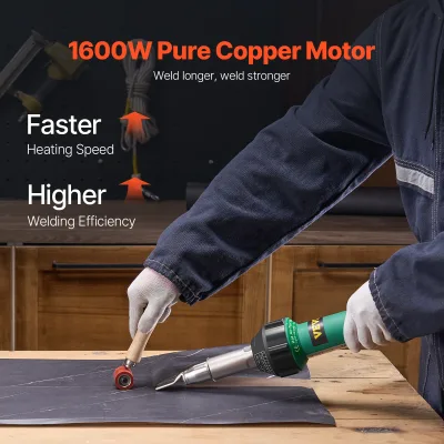Pistolet à air chaud 1600 W pour plastique – image 2