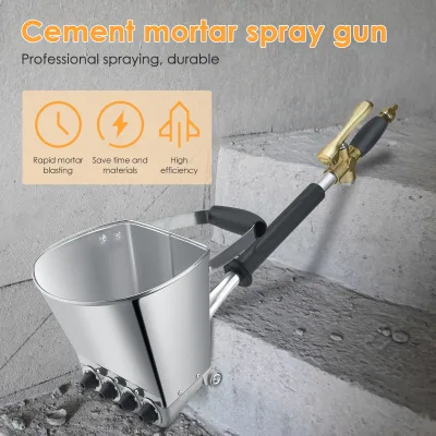 Pistolet à mortier à trémie pneumatique