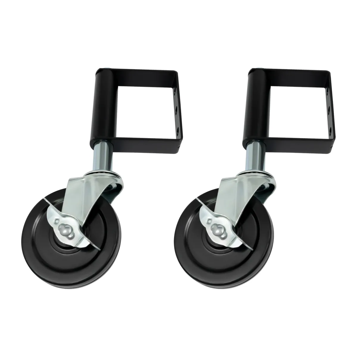 Roulettes de porte à ressort, lot de 2