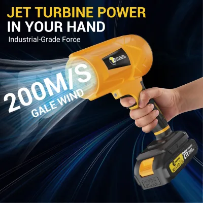 Souffleur de feuilles sans fil jaune 750 W – image 3