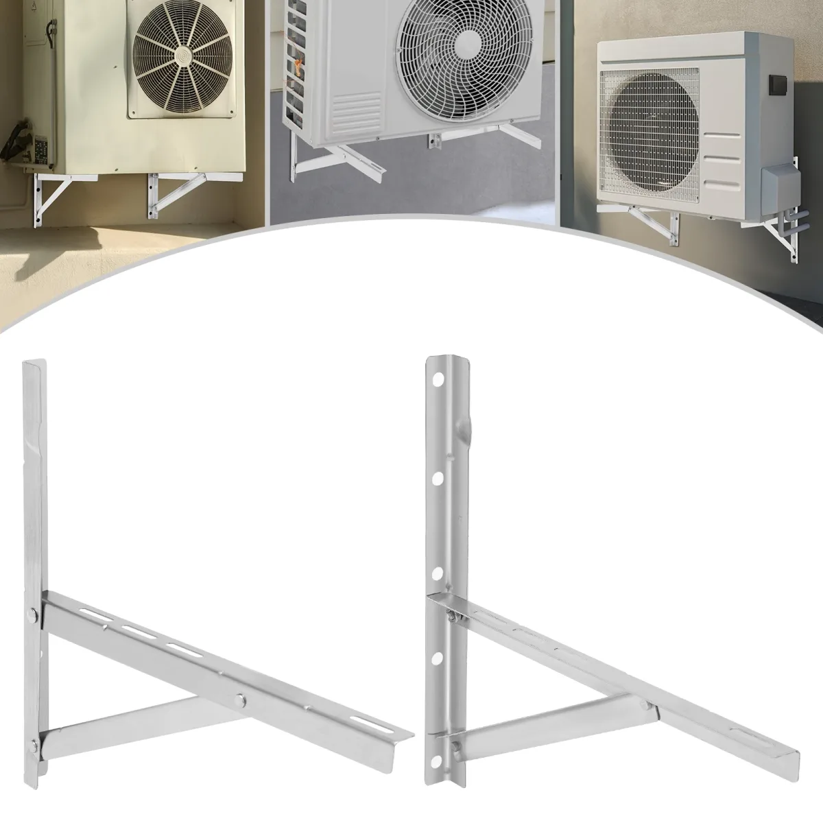 Supports muraux de climatiseur en inox