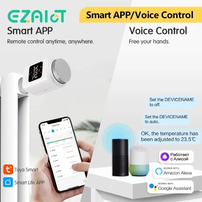 Tête thermostatique connectée Zigbee – image 3